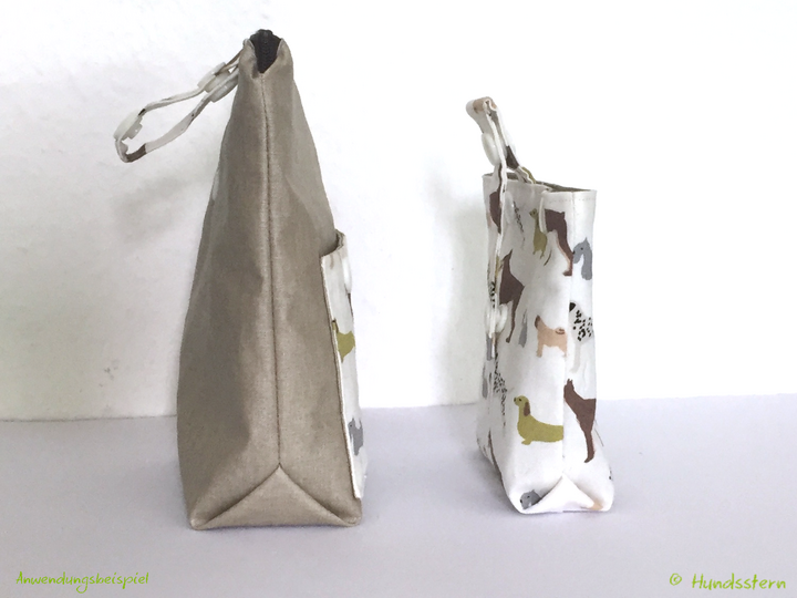 XAVER Treat Bag, lined, in 2 sizes, sewing pattern