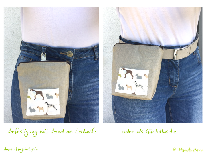 XAVER Treat Bag, lined, in 2 sizes, sewing pattern