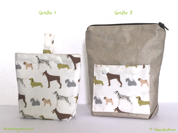 XAVER Treat Bag, lined, in 2 sizes, sewing pattern