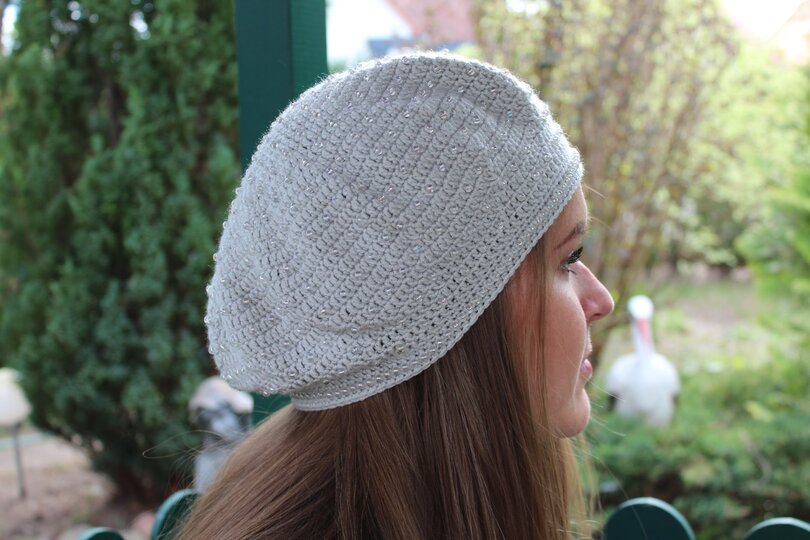 "Margarita - die Perle" Beret gehäkelt PDF-Anleitung