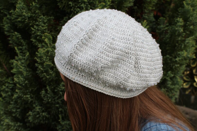 "Margarita - die Perle" Beret gehäkelt PDF-Anleitung