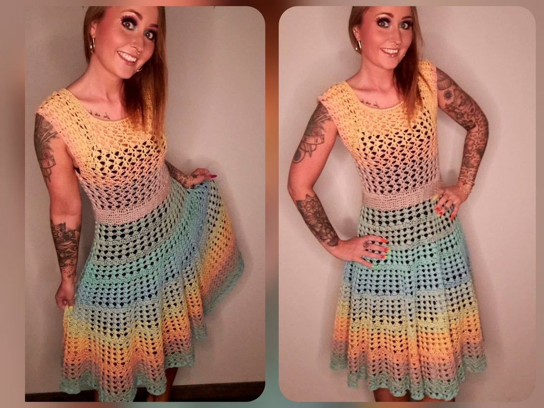 Kleid Chiara häkeln Häkelkleid