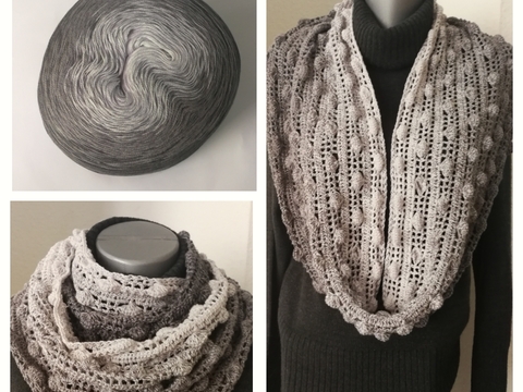 Häkelanleitung Stola/Loop "Knubbelchen"