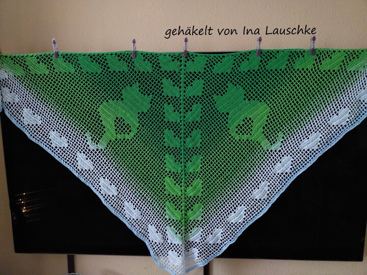 Dreieckstuch "Katzenliebe" - Häkelanleitung