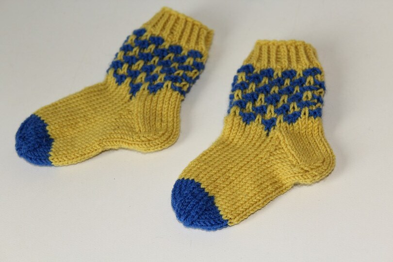 Strickanleitung Babysocken, Baby-Söckchen, Sohlenlänge ca. 9,5 cm