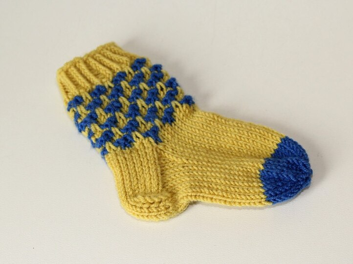 Strickanleitung Babysocken, Baby-Söckchen, Sohlenlänge ca. 9,5 cm