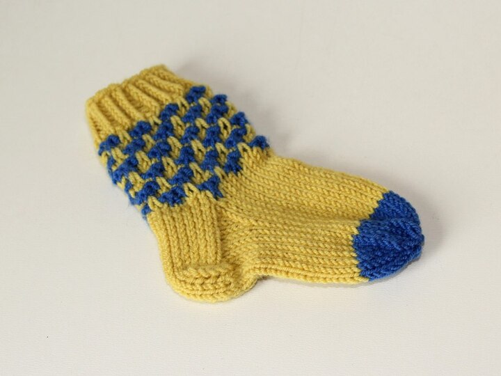 Strickanleitung Babysocken, Baby-Söckchen, Sohlenlänge ca. 9,5 cm