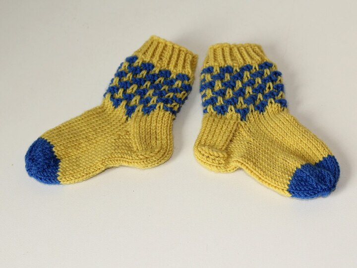 Strickanleitung Babysocken, Baby-Söckchen, Sohlenlänge ca. 9,5 cm