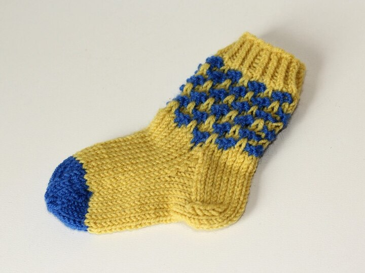 Strickanleitung Babysocken, Baby-Söckchen, Sohlenlänge ca. 9,5 cm