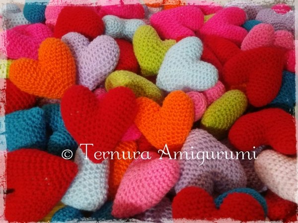 crochet pattern heart PDF ternura amigurumi english- deutsch- dutch