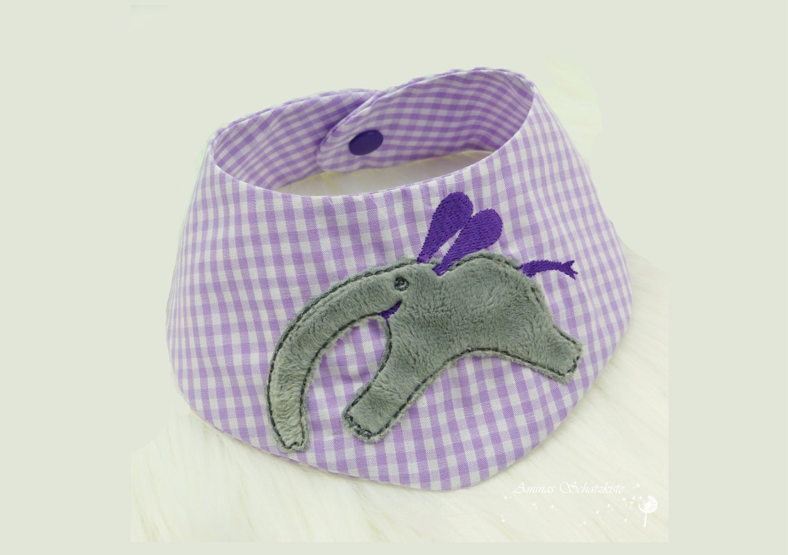 Stickdatei Halstuch YleFant Applikation 18x30