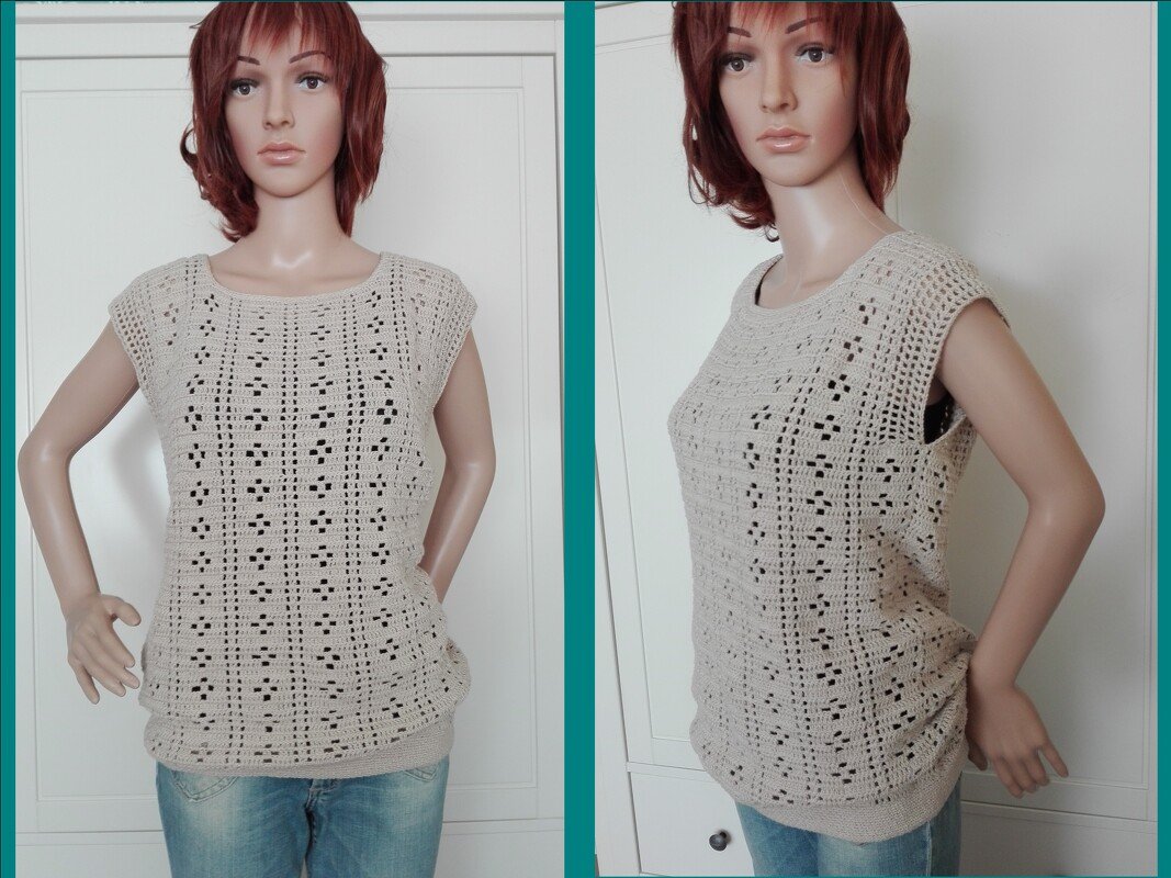 Retro-Häkelshirt  Gr. S/M Pakucho