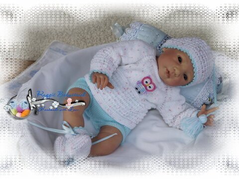Strickanleitung für Baby's u. Reborns 4-teilig Modell Funny Gr. 40 + 50