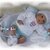 Strickanleitung für Baby's u. Reborns 4-teilig Modell Funny Gr. 40 + 50