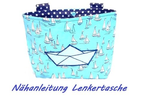 Nähanleitung für eine praktische Lenkertasche, Fahrradtasche, Betttasche