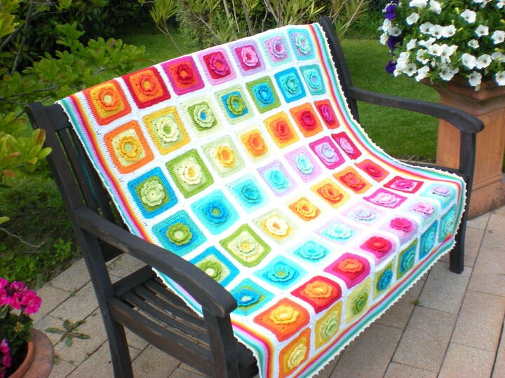 Granny Decke Häkelanleitung