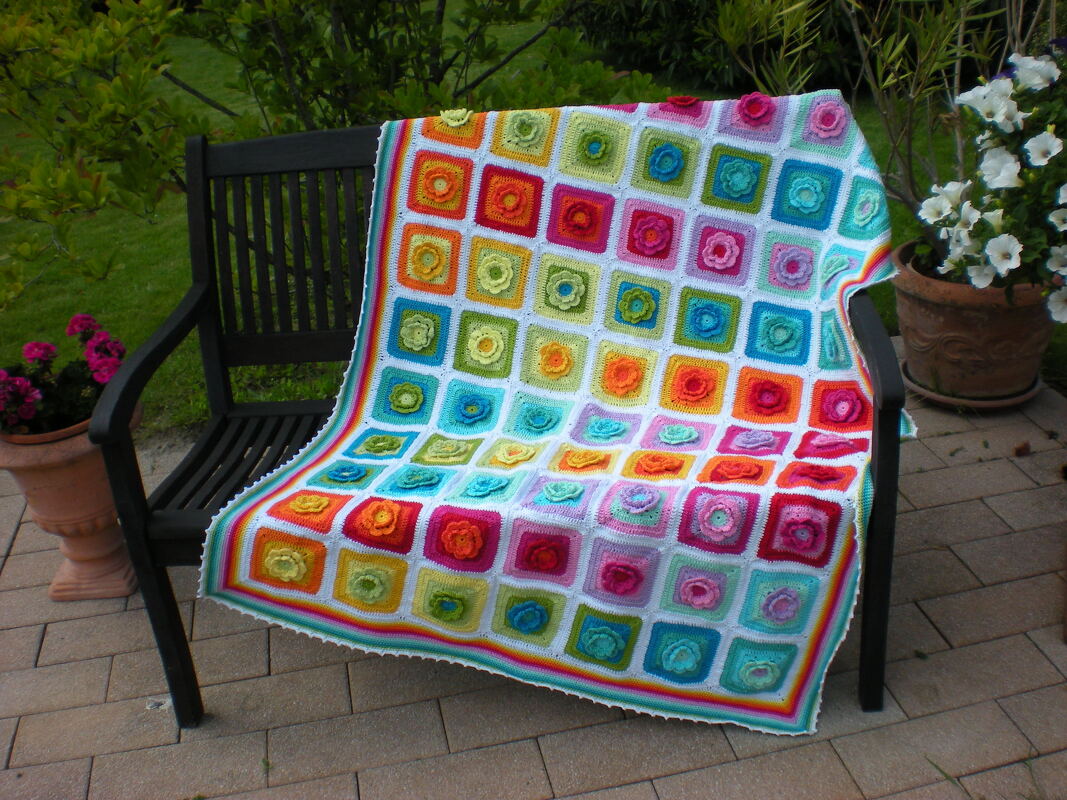 Granny Decke Häkelanleitung - Bild 2