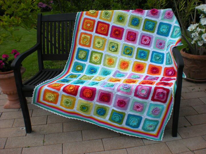 Granny Decke Häkelanleitung