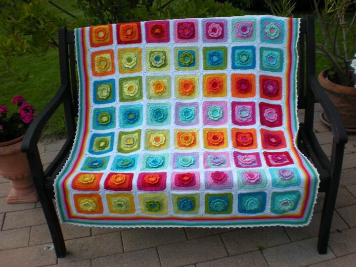 Granny Decke Häkelanleitung