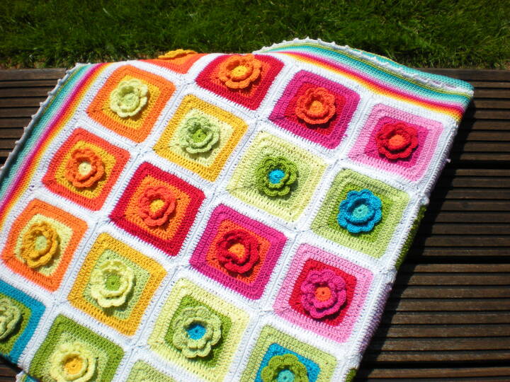 Granny Decke Häkelanleitung