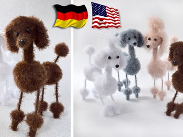 Crochet Pattern - Toto and Pepe Poodles