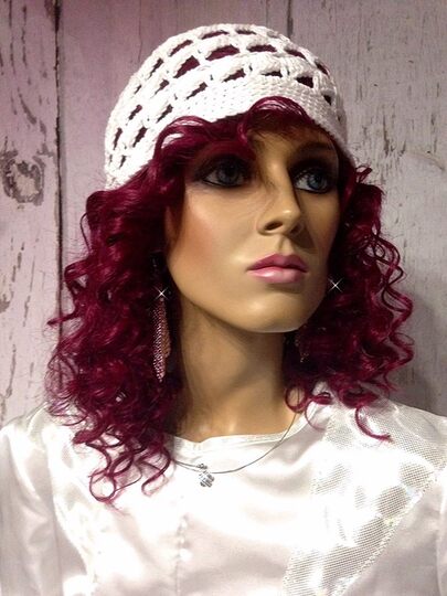 "Marlene" gehäkelte Sommermütze mit Blume PDF-Anleitung