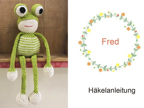 Fred der Frosch, Häkelanleitung