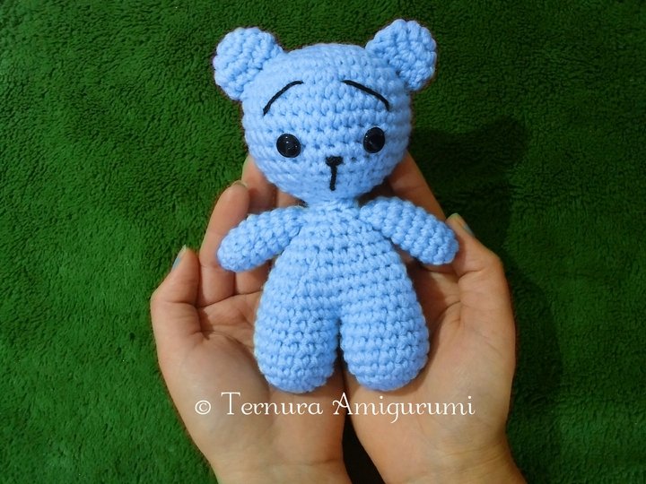 Häkelanleitung kleiner bär pdf ternura amigurumi english- deutsch- dutch