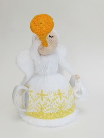 Heavenly Brew Christmas Angel Tea Cosy Knitting Pattern