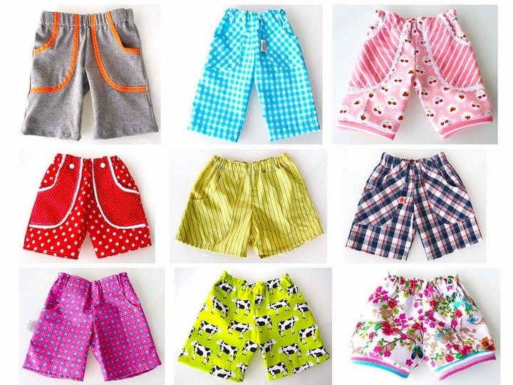 SHORTY Shorts Unisex Kinderhose Sommerhose Hose in 9 Größen 50/56 bis 146/152 Nähen & Schnittmuster - firstloungeberlin