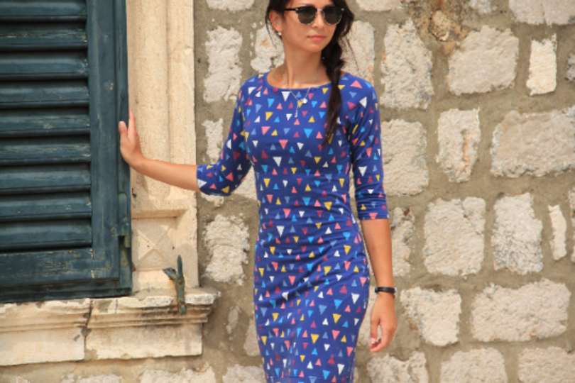 Sewing pattern in PDF Women's dress Jackeline - with detailed photo tutorial