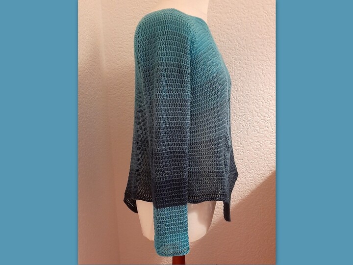 Häkelanleitung RVO Shirt "Wellenreiter"alle Größen, Wellenausschnitt!