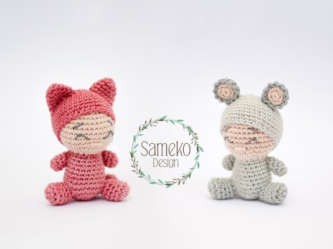 Mini Tazi und Muki - Häkelanleitung