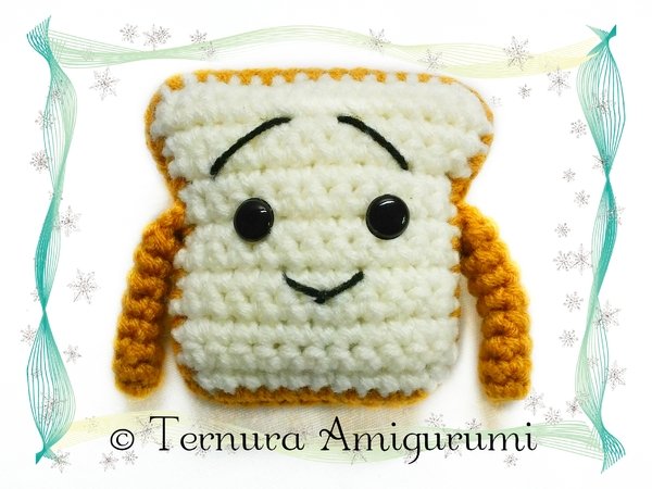 crochet pattern Sweet toast PDF ternura amigurumi english- deutsch- dutch
