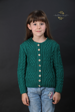 Raphael - Cable Cardigan for Girls