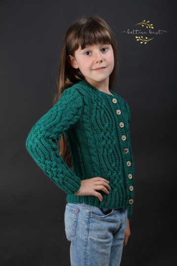 Raphael - Strickjacke mit Zopfmustern