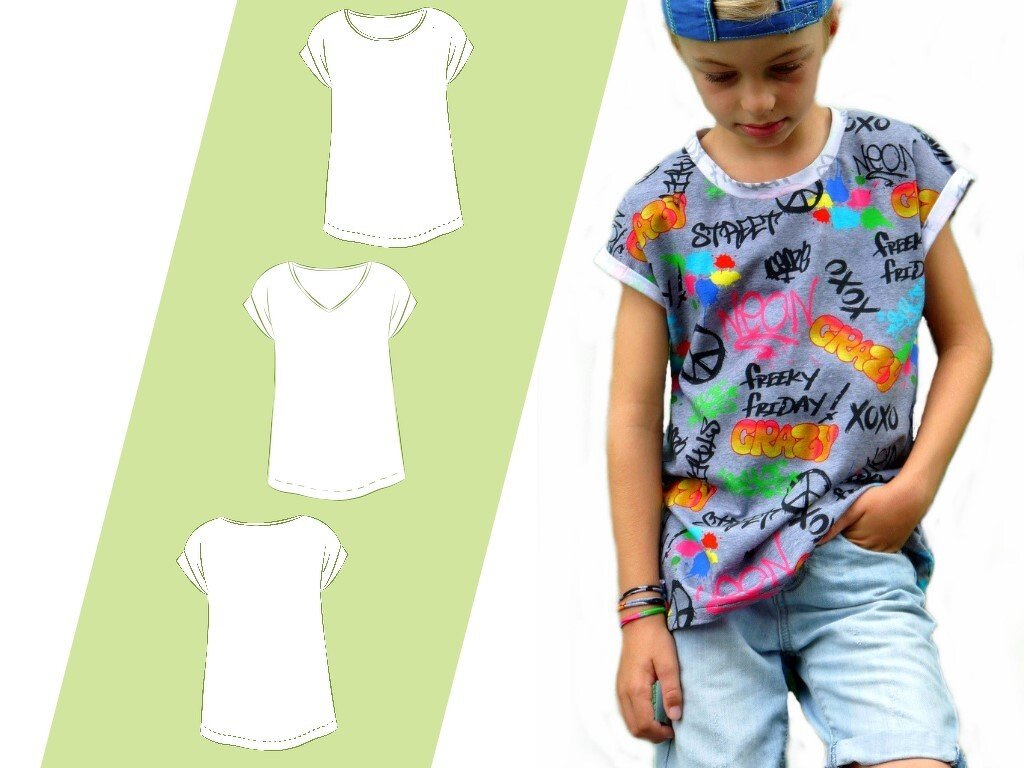 Schnittmuster Ebook Kindershirt Kids Summer Boy