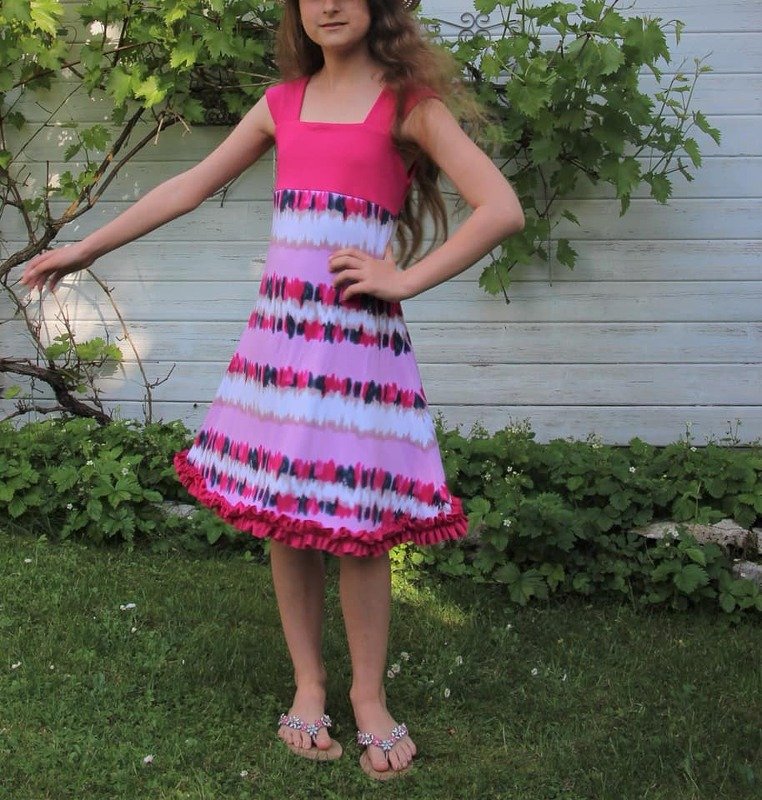 Tunika Kleid Maxikleid CORONA Gr. 134 - 176