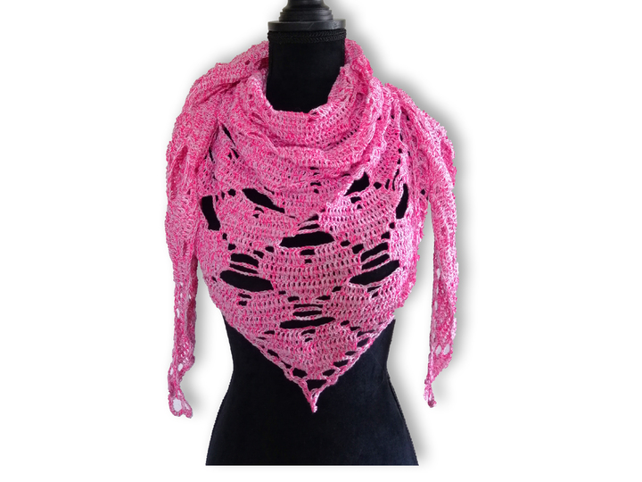 Crochet Pattern: Shawl "Heart to Heart" ♥