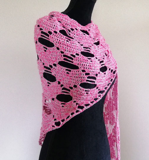 Crochet Pattern: Shawl "Heart to Heart" ♥
