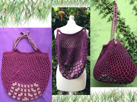 Einkaufnetz "Raumwunder Robert" kurz, lang oder als Rucksack