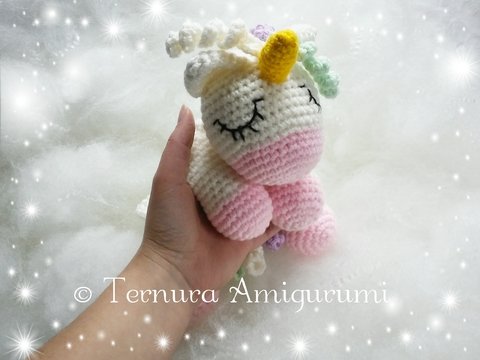 Häkelanleitung KUSCHELIGES EINHORN. pdf ternura amigurumi english- deutsch- dutch
