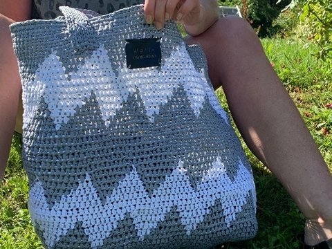 Anleitung – (Bast-)Tasche häkeln