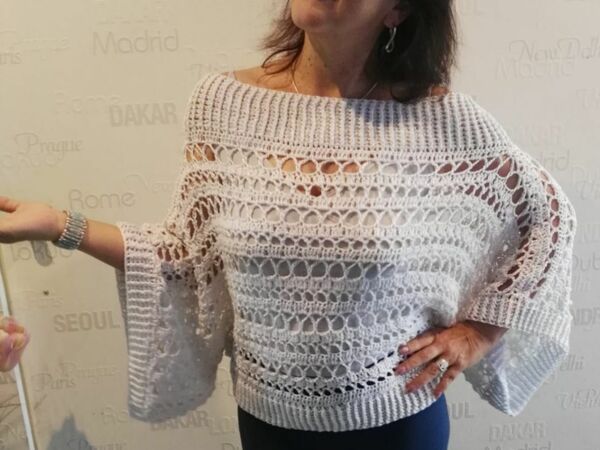 Anleitung Nuit Blanche  Poncho-Pulli