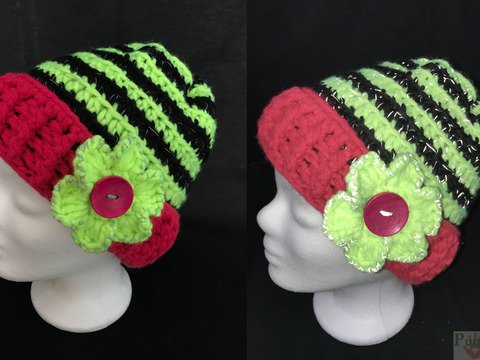 Schulweg-Mütze, Leuchte Mütze „I see you“ häkeln