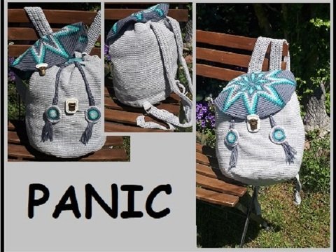 Tapestry Rucksack gehäkelt, Morgenstern