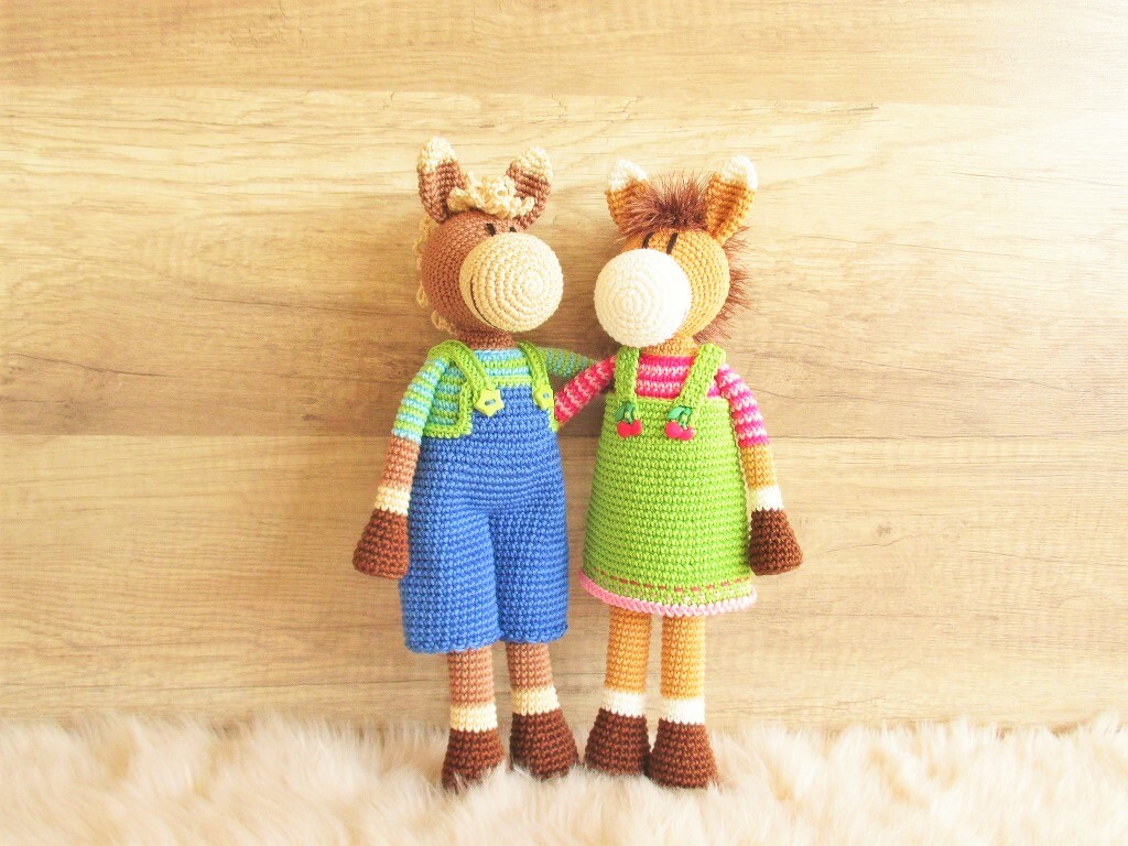 Paulina und Paul Pony - Häkelanleitung