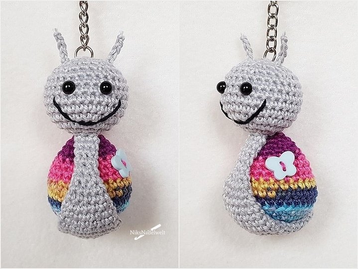 Häkelanleitung - Schlüsselanhänger Schnecke