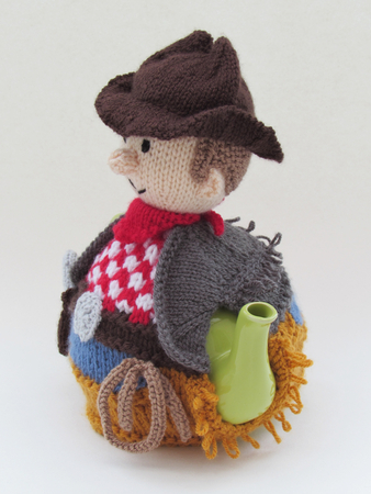 American Cowboy Tea Cosy Knitting Pattern