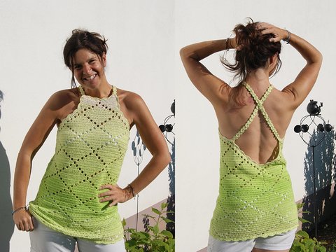 Häkeltop RAUTENSPASS (Gr. S/M, L/XL)